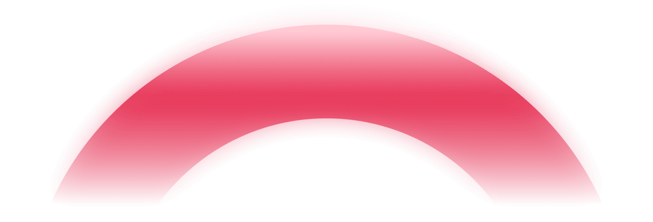 Footer red semicircle